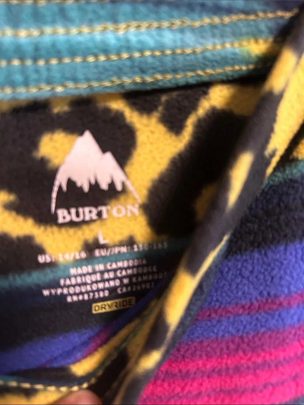 Burton Fleece Base Layer Set, Large